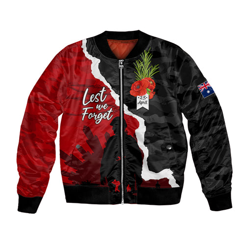 Anzac Day Camouflage Bomber Jacket Ode of Remembrance