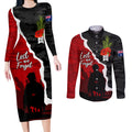 Anzac Day Camouflage Couples Matching Long Sleeve Bodycon Dress and Long Sleeve Button Shirt Ode of Remembrance