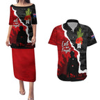 Anzac Day Camouflage Couples Matching Puletasi and Hawaiian Shirt Ode of Remembrance