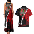 Anzac Day Camouflage Couples Matching Tank Maxi Dress and Hawaiian Shirt Ode of Remembrance