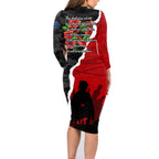Anzac Day Camouflage Family Matching Long Sleeve Bodycon Dress and Hawaiian Shirt Ode of Remembrance