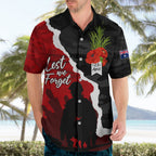 Anzac Day Camouflage Hawaiian Shirt Ode of Remembrance