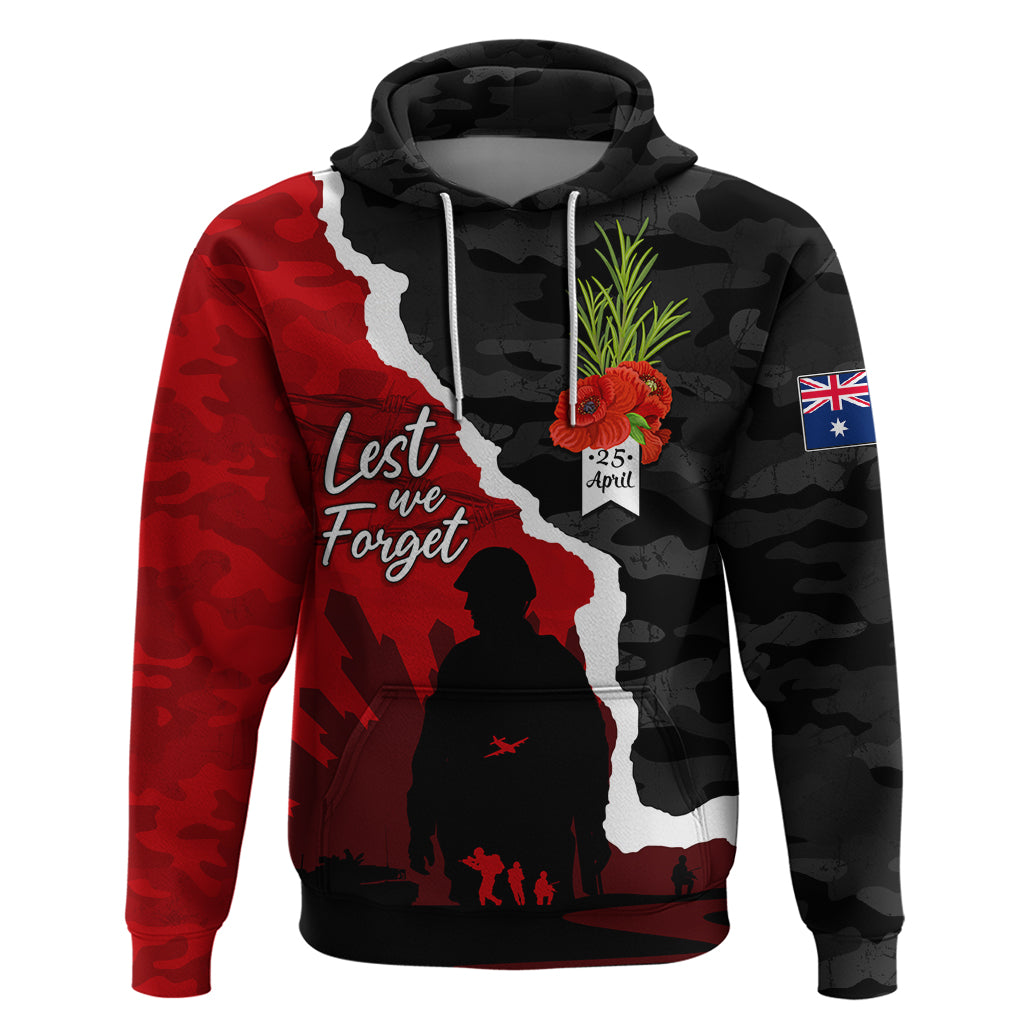 Anzac Day Camouflage Hoodie Ode of Remembrance