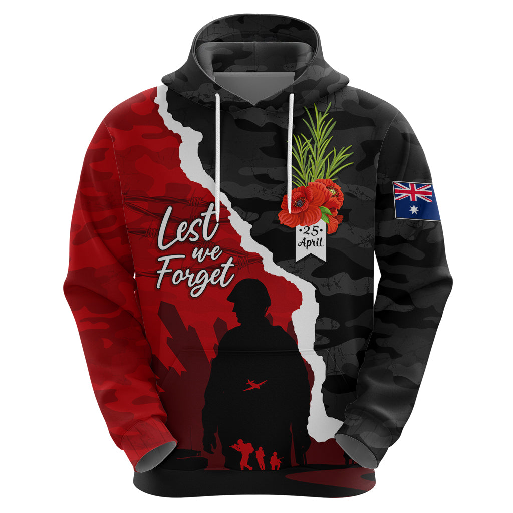 Anzac Day Camouflage Hoodie Ode of Remembrance