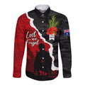 Anzac Day Camouflage Long Sleeve Button Shirt Ode of Remembrance