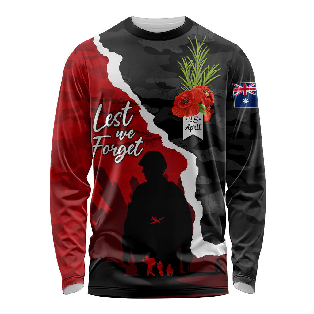 Anzac Day Camouflage Long Sleeve Shirt Ode of Remembrance