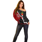 Anzac Day Camouflage Off Shoulder Sweater Ode of Remembrance