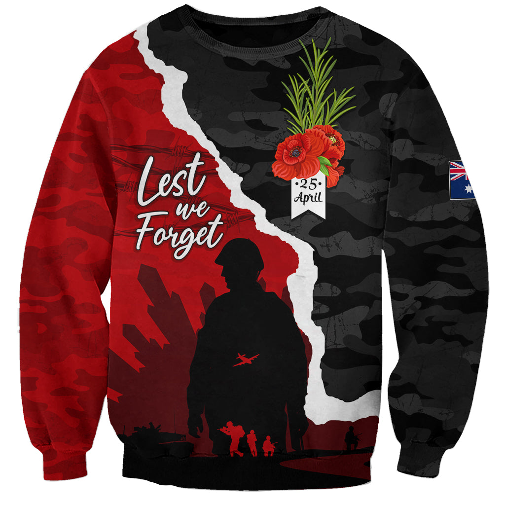 Anzac Day Camouflage Sweatshirt Ode of Remembrance