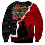 Anzac Day Camouflage Sweatshirt Ode of Remembrance