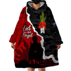 Anzac Day Camouflage Wearable Blanket Hoodie Ode of Remembrance