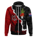 Anzac Day Camouflage Zip Hoodie Ode of Remembrance