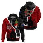 Anzac Day Camouflage Zip Hoodie Ode of Remembrance