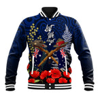 Anzac Day Aussie Mix Maori In Memories Baseball Jacket