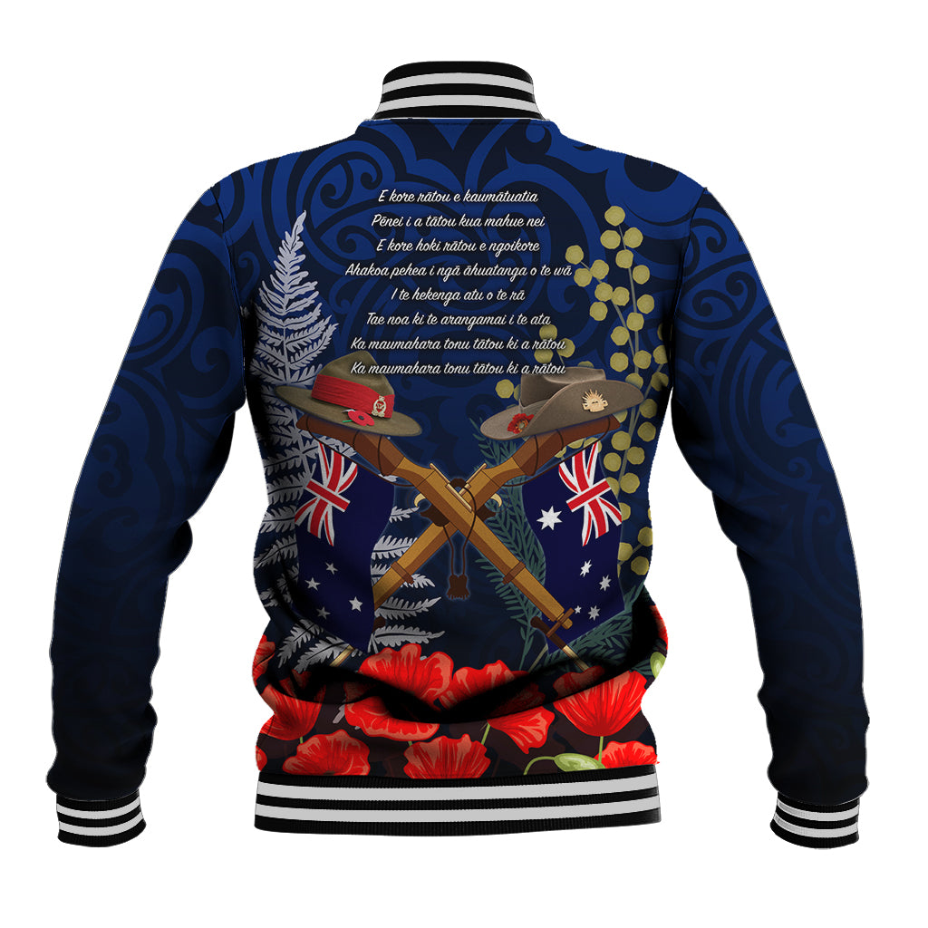 Anzac Day Aussie Mix Maori In Memories Baseball Jacket