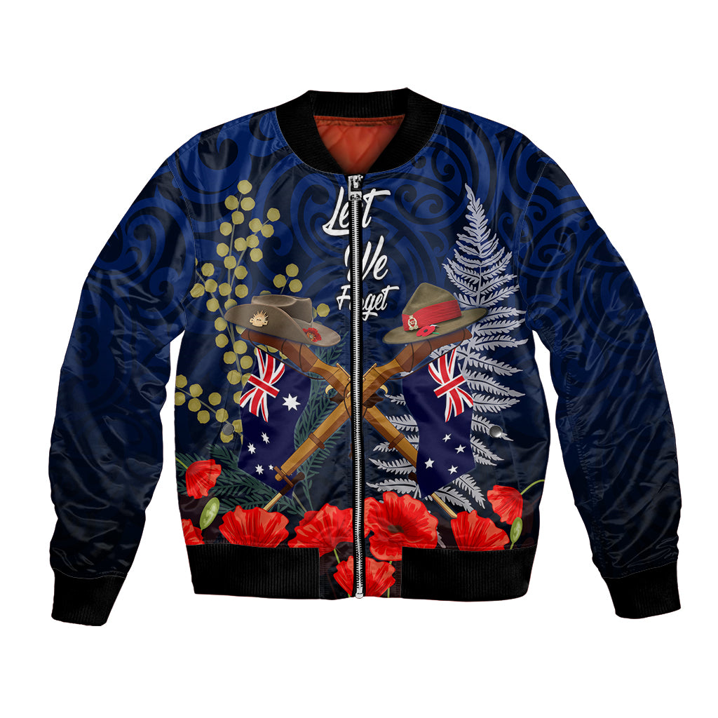 Anzac Day Aussie Mix Maori In Memories Bomber Jacket