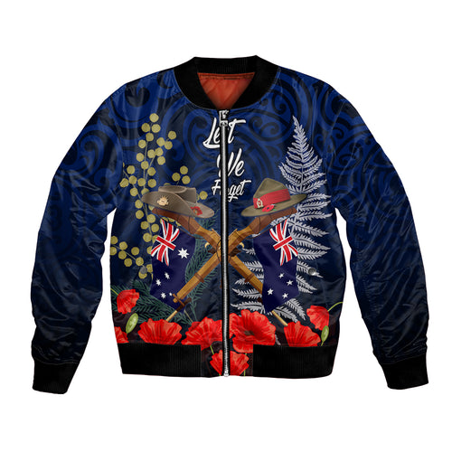 Anzac Day Aussie Mix Maori In Memories Bomber Jacket