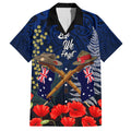 Anzac Day Aussie Mix Maori In Memories Hawaiian Shirt