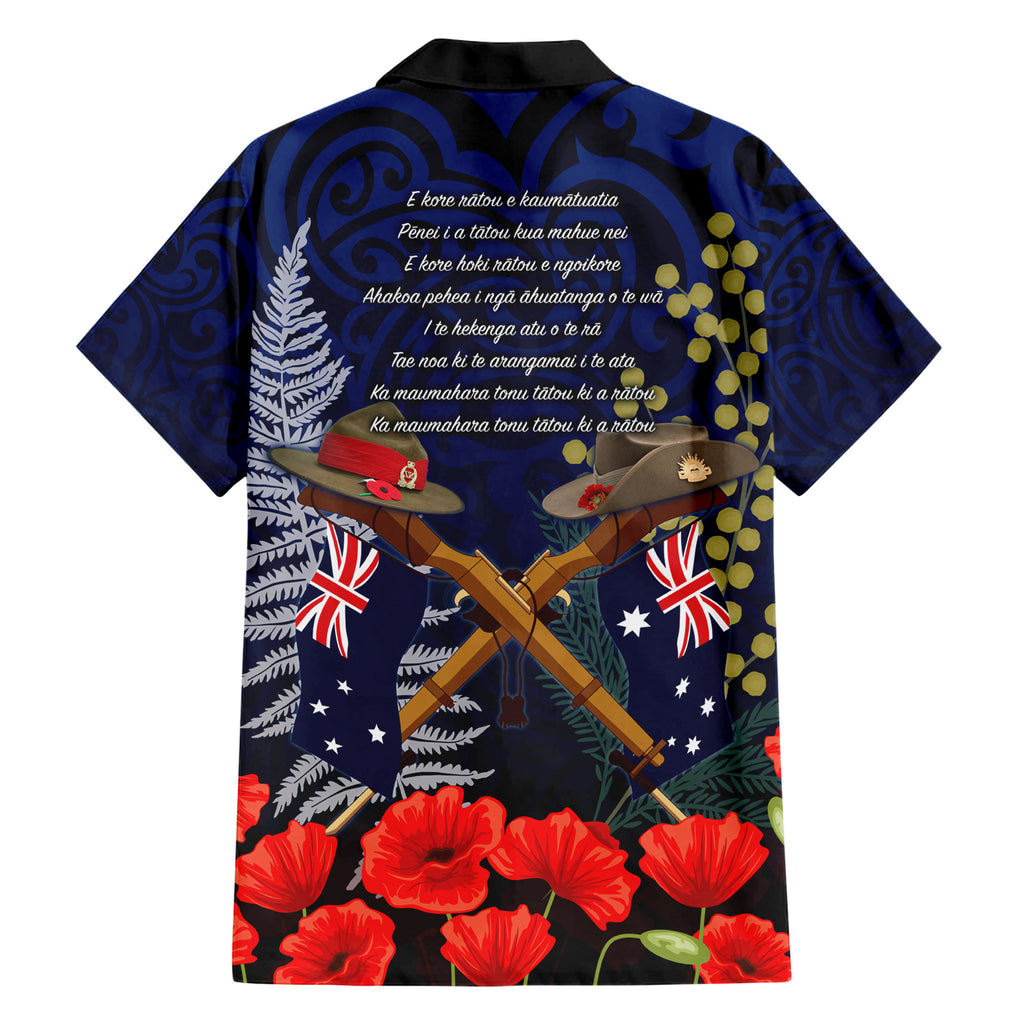 Anzac Day Aussie Mix Maori In Memories Hawaiian Shirt
