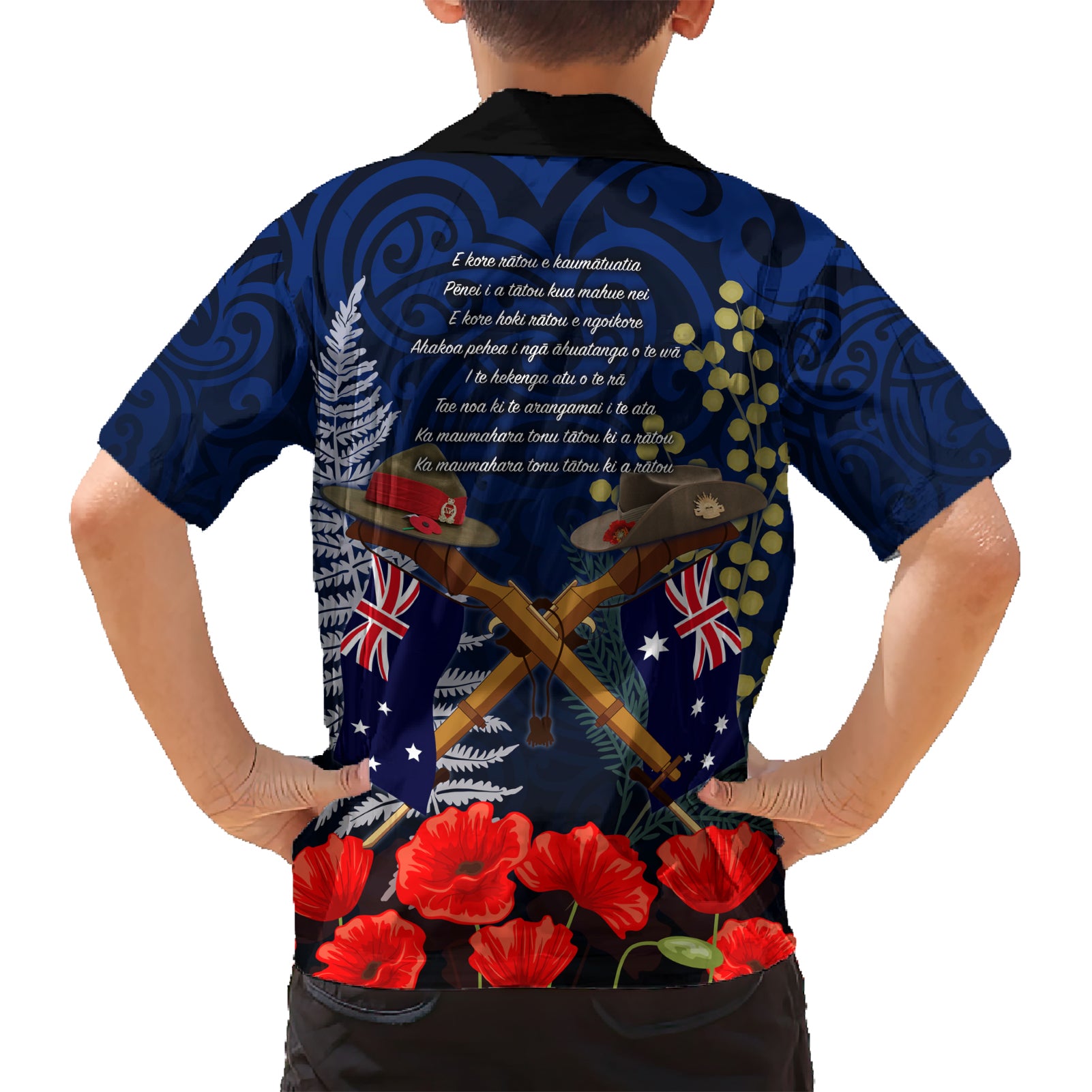 Anzac Day Aussie Mix Maori In Memories Hawaiian Shirt