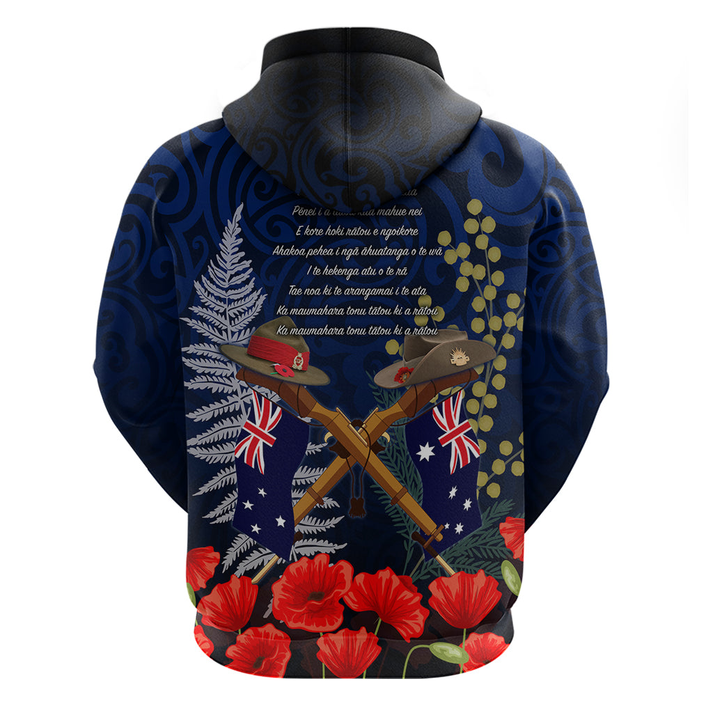 Anzac Day Aussie Mix Maori In Memories Hoodie