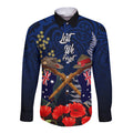 Anzac Day Aussie Mix Maori In Memories Long Sleeve Button Shirt