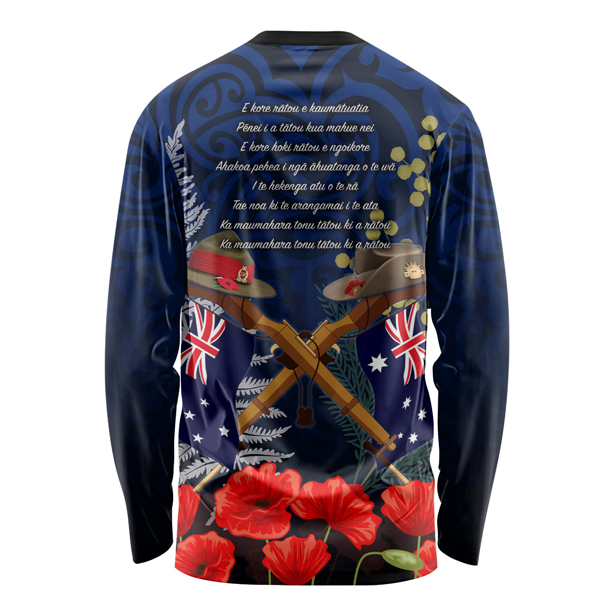 Anzac Day Aussie Mix Maori In Memories Long Sleeve Shirt