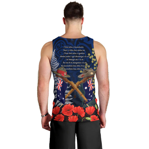 Anzac Day Aussie Mix Maori In Memories Men Tank Top