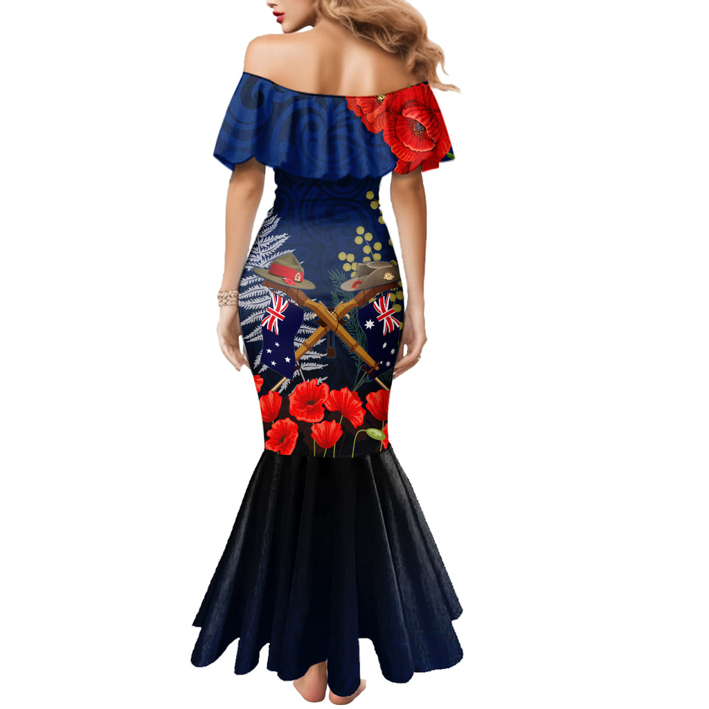 Anzac Day Aussie Mix Maori In Memories Mermaid Dress