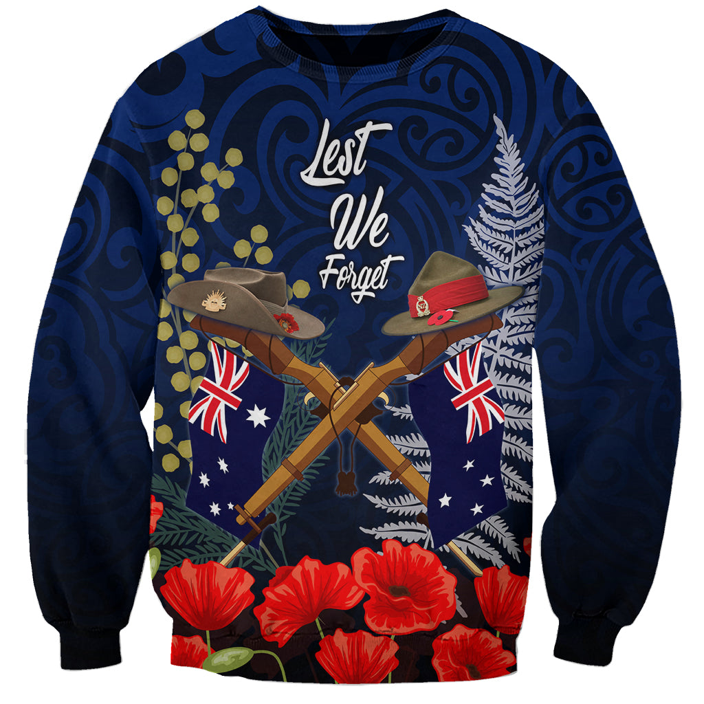 Anzac Day Aussie Mix Maori In Memories Sweatshirt