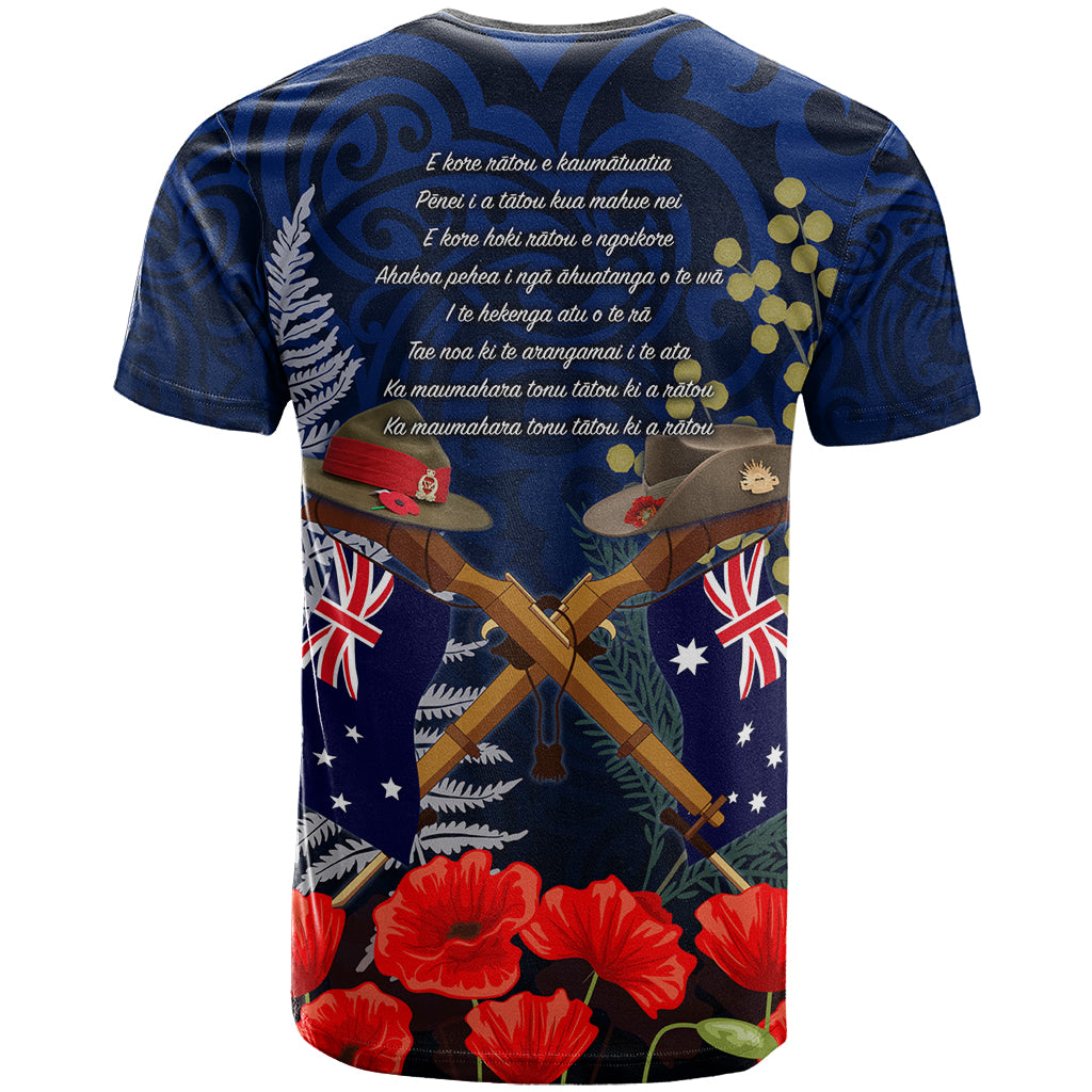 Anzac Day Aussie Mix Maori In Memories T Shirt