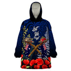 Anzac Day Aussie Mix Maori In Memories Wearable Blanket Hoodie