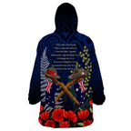 Anzac Day Aussie Mix Maori In Memories Wearable Blanket Hoodie