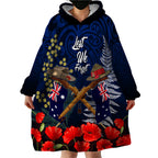 Anzac Day Aussie Mix Maori In Memories Wearable Blanket Hoodie