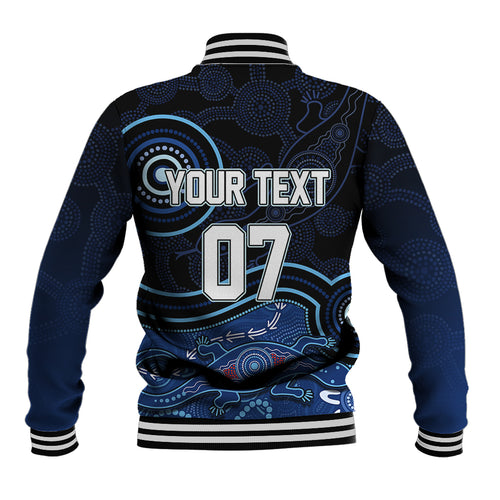 personalised-nsw-blues-rugby-indigenous-baseball-jacket-lizard-aboriginal-dot-art