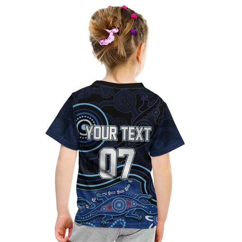personalised-nsw-blues-rugby-indigenous-kid-t-shirt-lizard-aboriginal-dot-art