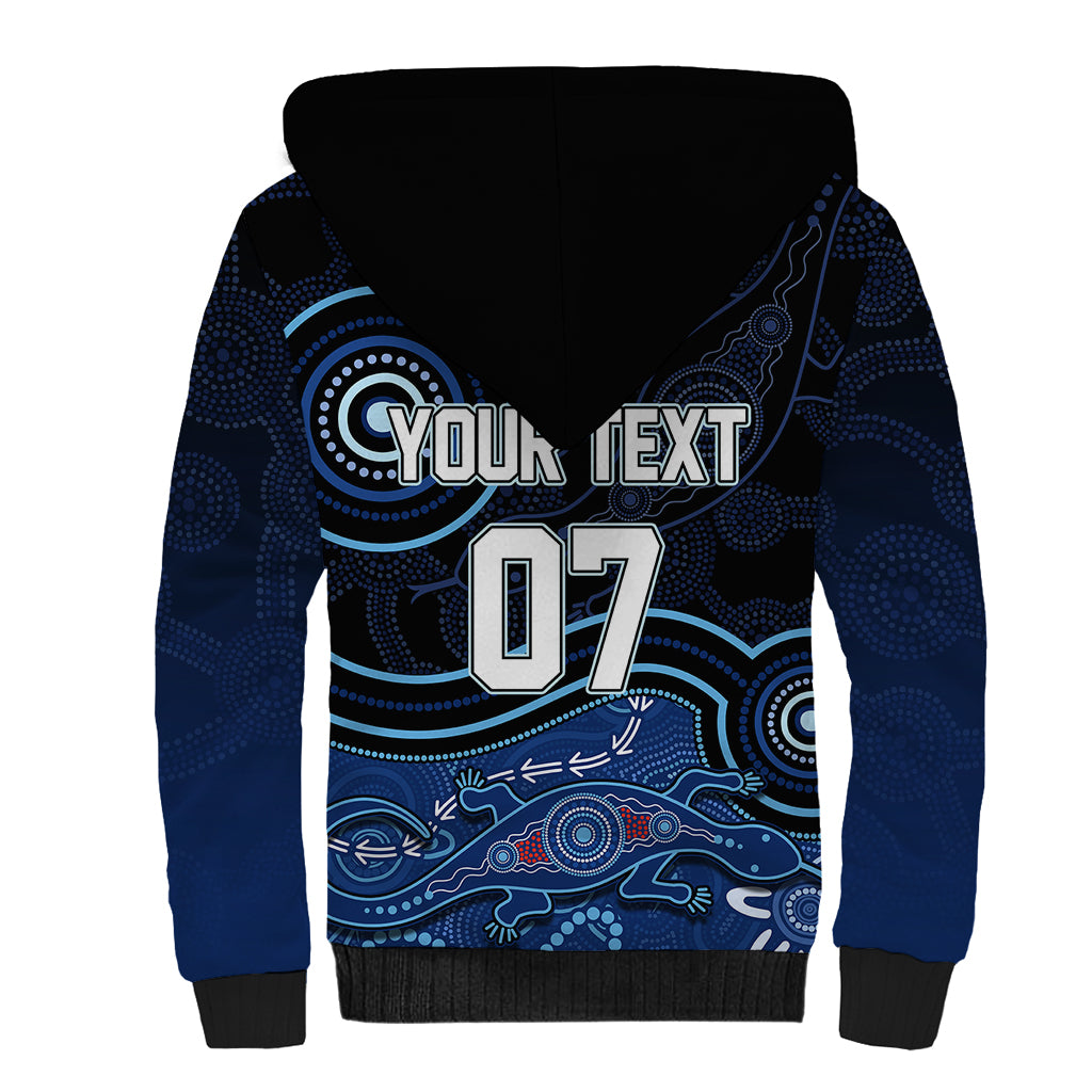 personalised-nsw-blues-rugby-indigenous-sherpa-hoodie-lizard-aboriginal-dot-art