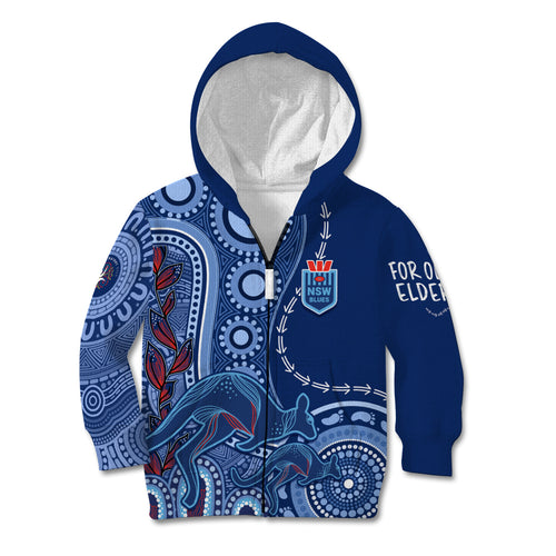 personalised-state-of-origin-naidoc-2023-kid-hoodie-kangaroo-mix-vines-blues-style