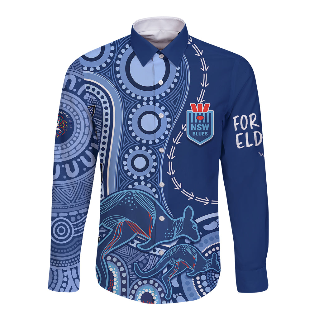 personalised-state-of-origin-naidoc-2023-long-sleeve-button-shirt-kangaroo-mix-vines-blues-style