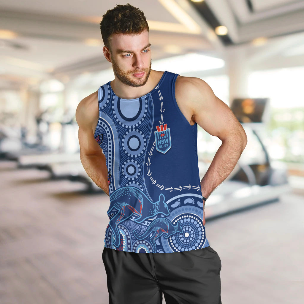 personalised-state-of-origin-naidoc-2023-men-tank-top-kangaroo-mix-vines-blues-style