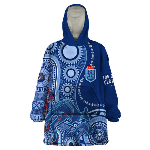 personalised-state-of-origin-naidoc-2023-wearable-blanket-hoodie-kangaroo-mix-vines-blues-style