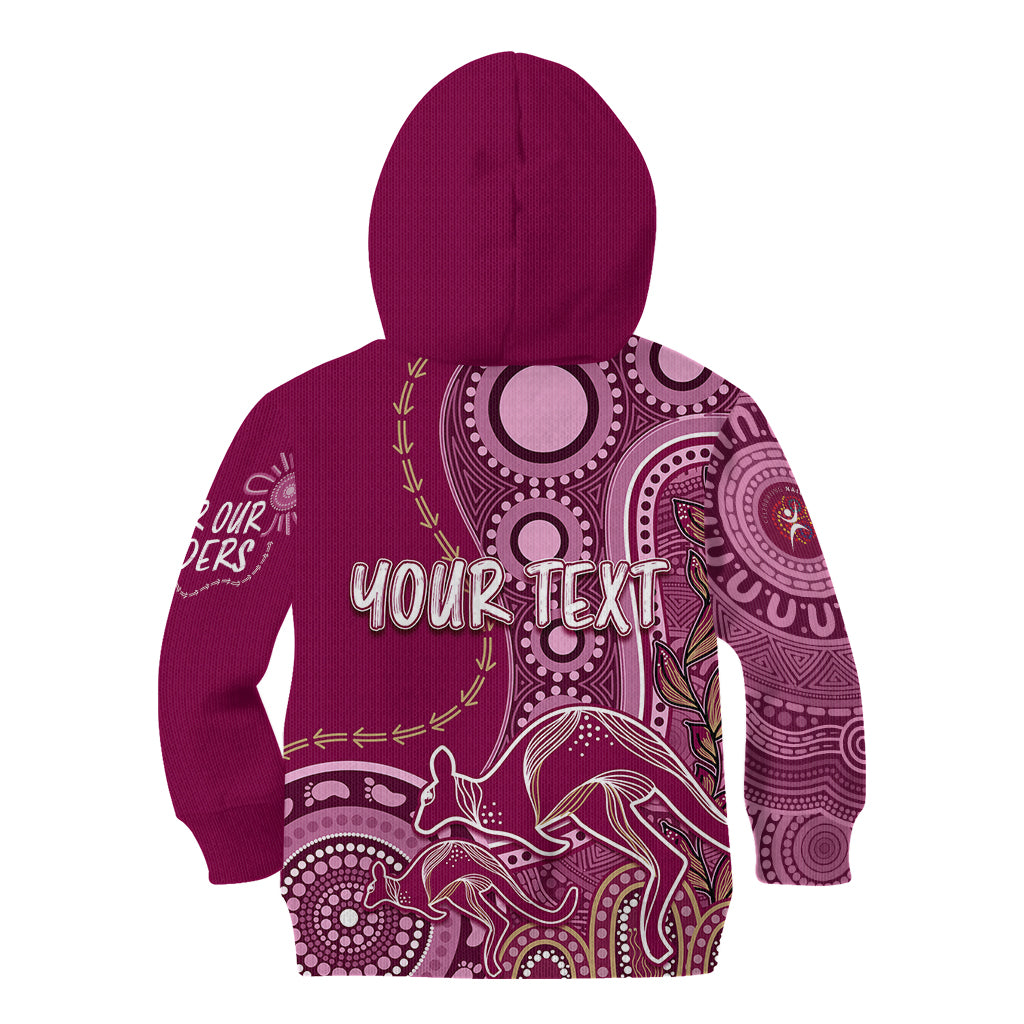 personalised-state-of-origin-naidoc-2023-kid-hoodie-kangaroo-mix-vines-maroons-style
