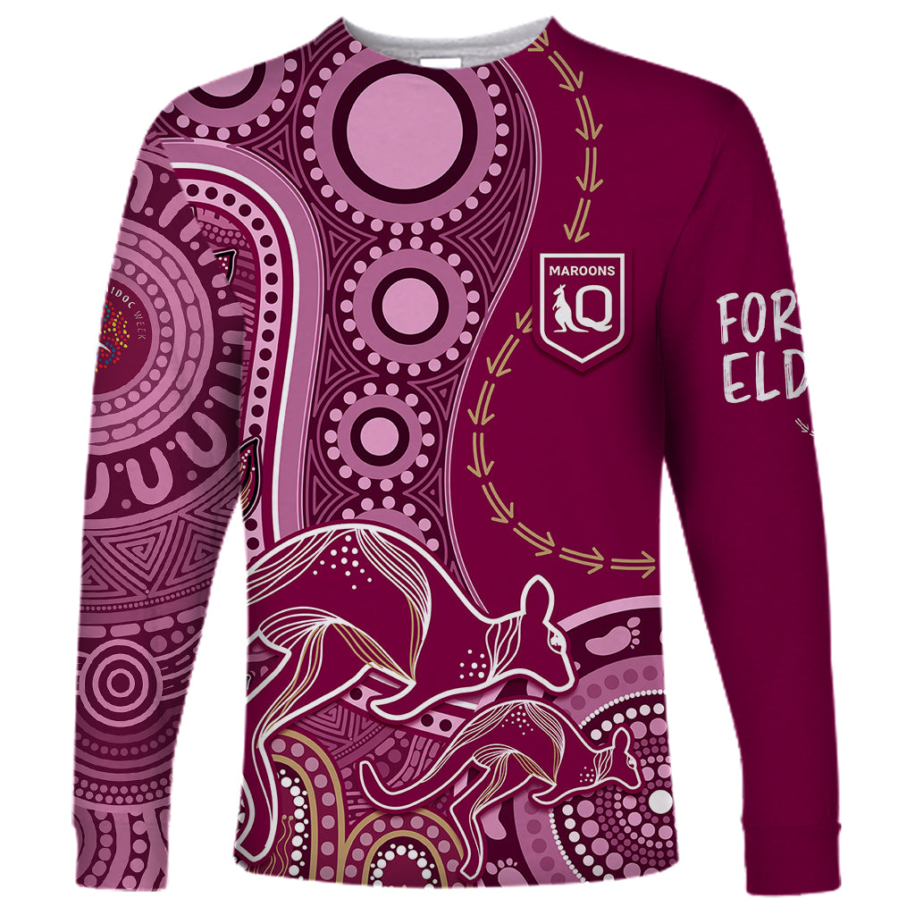 personalised-state-of-origin-naidoc-2023-long-sleeve-shirt-kangaroo-mix-vines-maroons-style