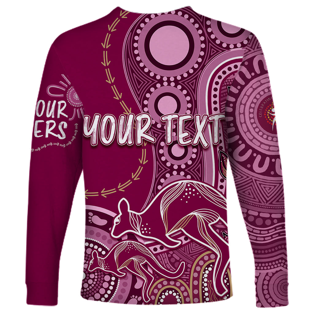 personalised-state-of-origin-naidoc-2023-long-sleeve-shirt-kangaroo-mix-vines-maroons-style
