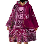personalised-state-of-origin-naidoc-2023-wearable-blanket-hoodie-kangaroo-mix-vines-maroons-style