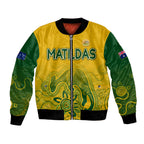 personalised-australia-soccer-indigenous-bomber-jacket-women-world-cup-2023-matildas-gradient-ver