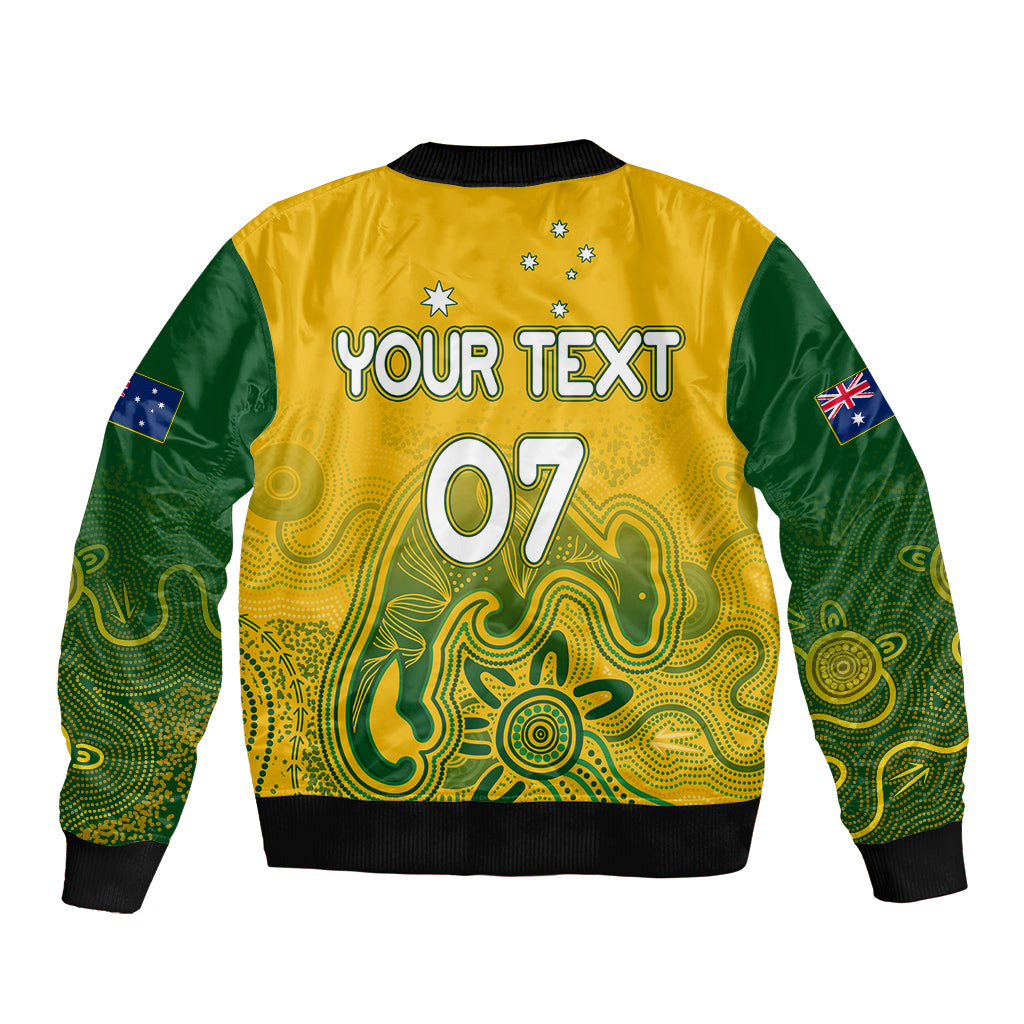 personalised-australia-soccer-indigenous-sleeve-zip-bomber-jacket-women-world-cup-2023-matildas-gradient-ver