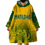 personalised-australia-soccer-indigenous-wearable-blanket-hoodie-women-world-cup-2023-matildas-gradient-ver