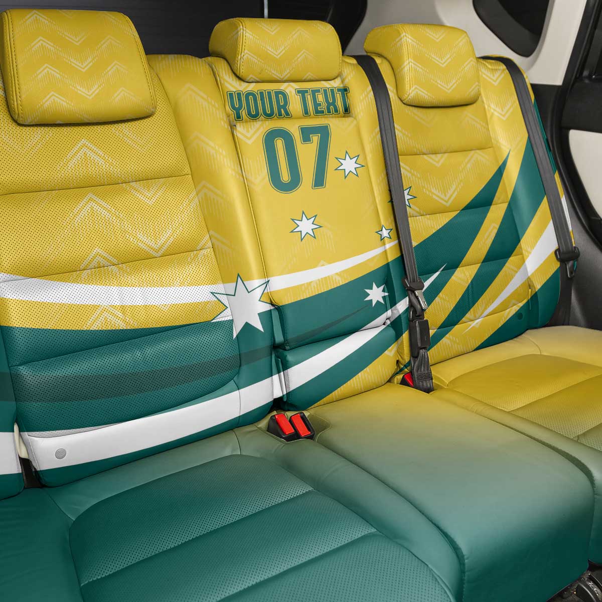 Australia 2024 Olympics Custom Back Car Seat Cover Rise of the Roos