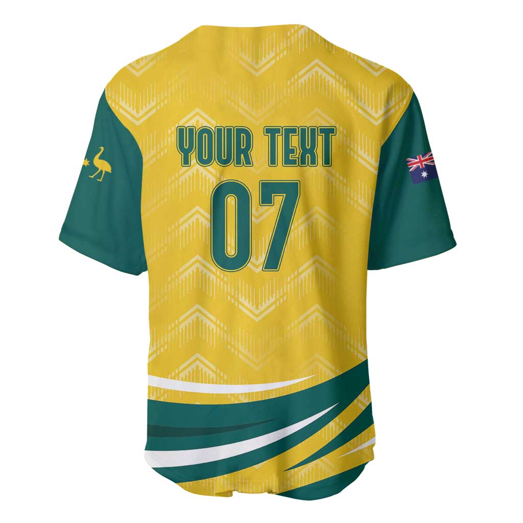 Australia 2024 Olympics Custom Baseball Jersey Rise of the Roos