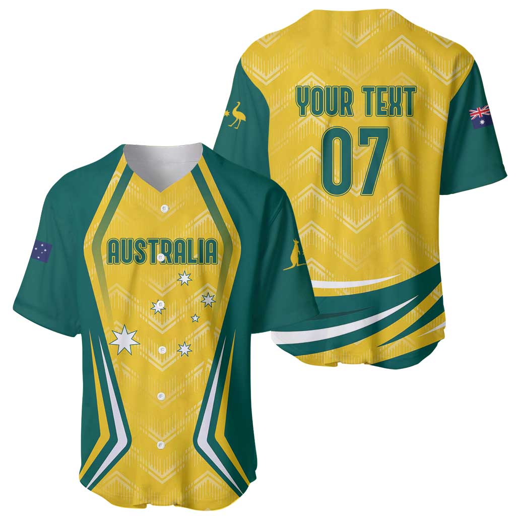 Australia 2024 Olympics Custom Baseball Jersey Rise of the Roos